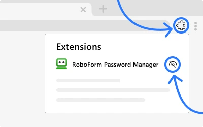 Enable showing of the RoboForm Extension in Edge.