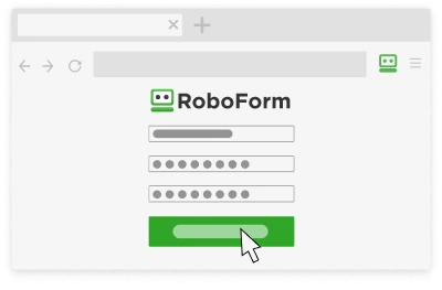 Showing how to log in or sign up for RoboForm password manager