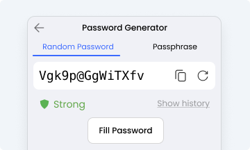 ロボフォームの機能: パスワード生成器