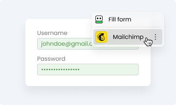 ロボフォームの機能: ワンクリックログイン