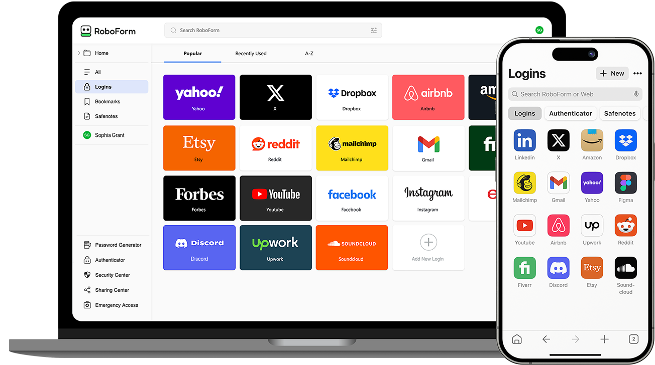 Password Manager across different platforms, systems and devices