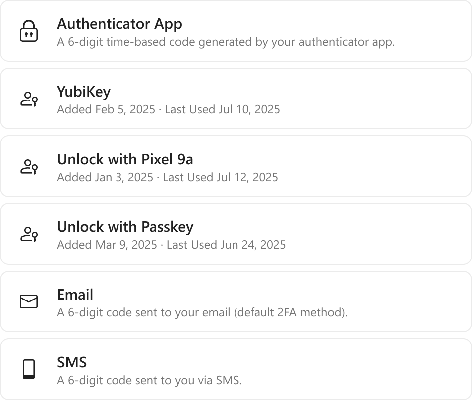 Passwordless access, your way